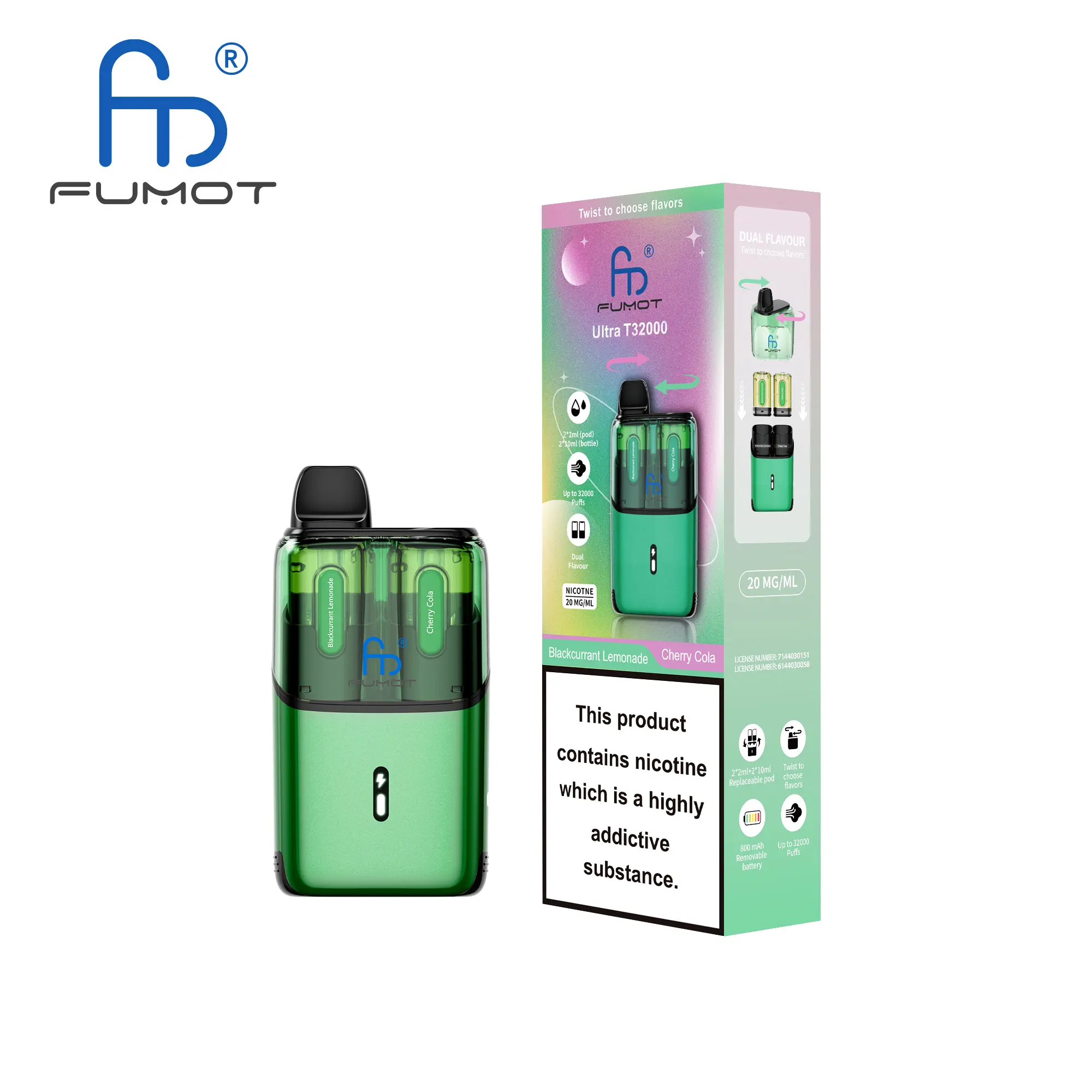 RandM Fumot T32000 Kit + 16K Pod