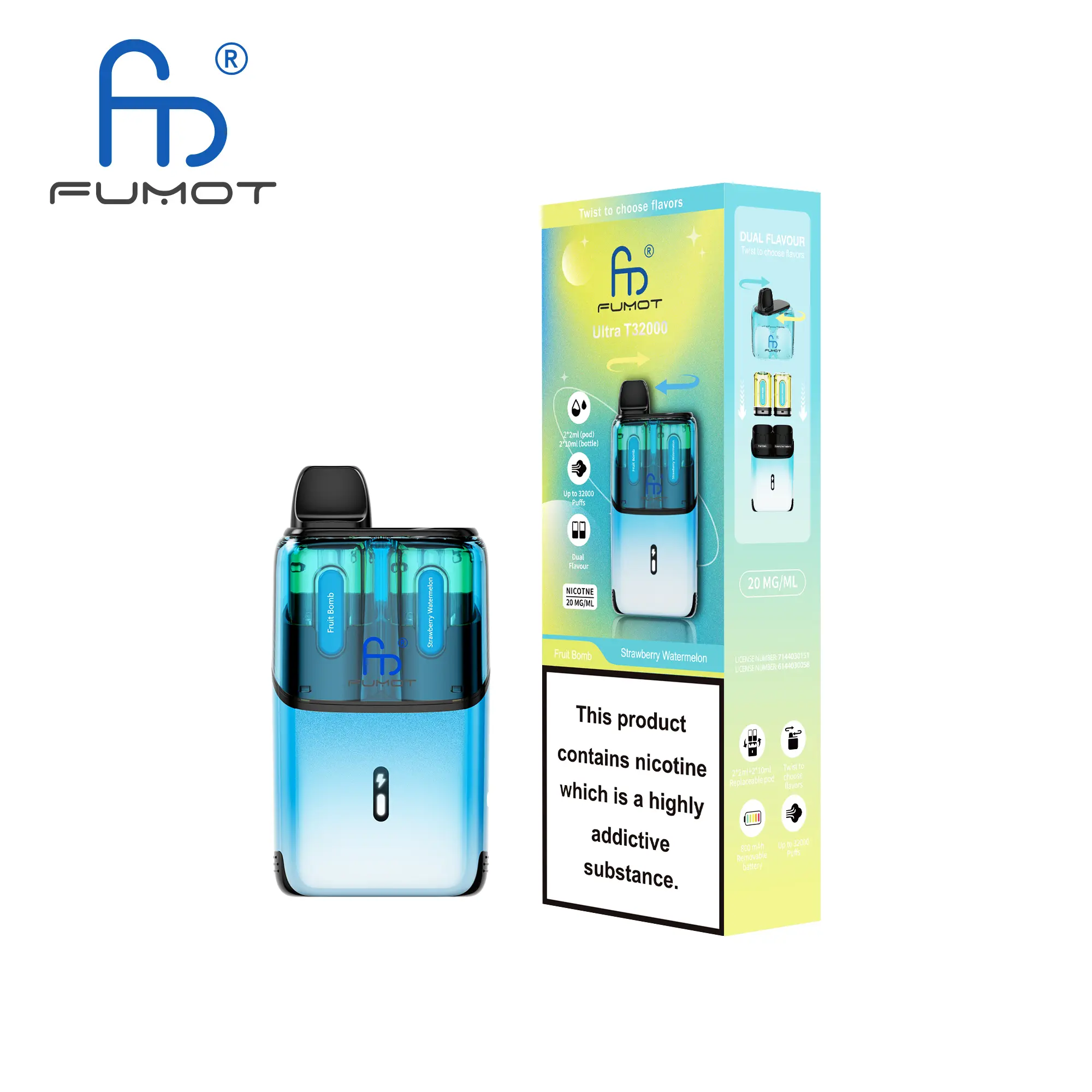 RandM Fumot T32000 Kit + 16K Pod