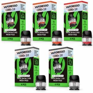 Vaporesso XROS COREX 2.0 Replacement Pods | Mesh Cartridges 4 Pack