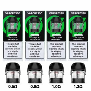 Vaporesso LUXE Q Replacement Pods | Refillable Mesh Vape Cartridges