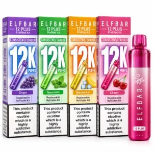 ELFBAR PLUS 12 Prefilled Pod Vape Kit | Rechargeable 12K Puff System