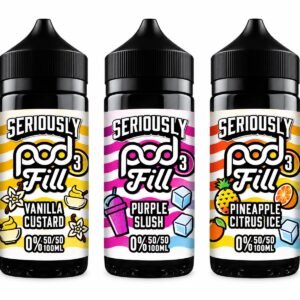 Doozy Seriously Pod Fill 3 100ml E-Liquid | 0mg | 50/50 VG/PG | Free Nic Shot