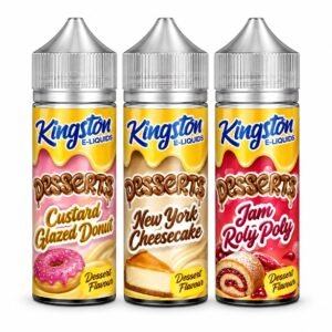 Kingston Desserts 100ml Shortfill E-Liquid | 0mg | 70VG/30PG | Free Nic Shot