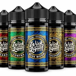Wick Liquor 100ml Shortfill E-Liquid | 0mg | Originals & Shattered | Free Nic Shot