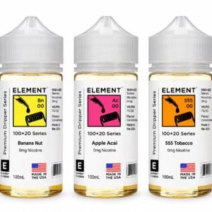 Element 100ml Shortfill E-Liquid | 0mg | 80VG/20PG | Free Nic Shot